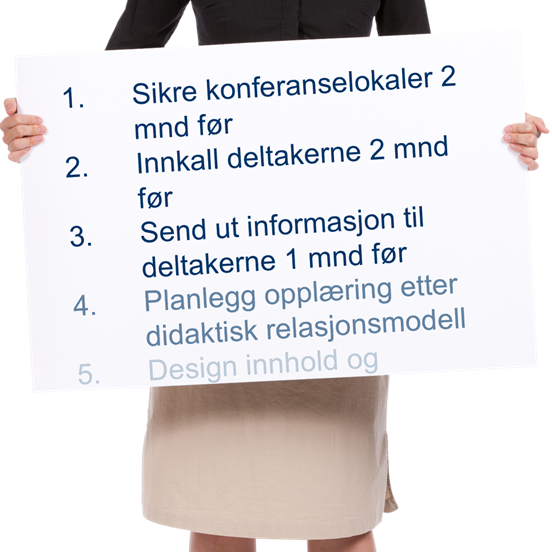 Trinn 1: Høy styring - Lav støtte